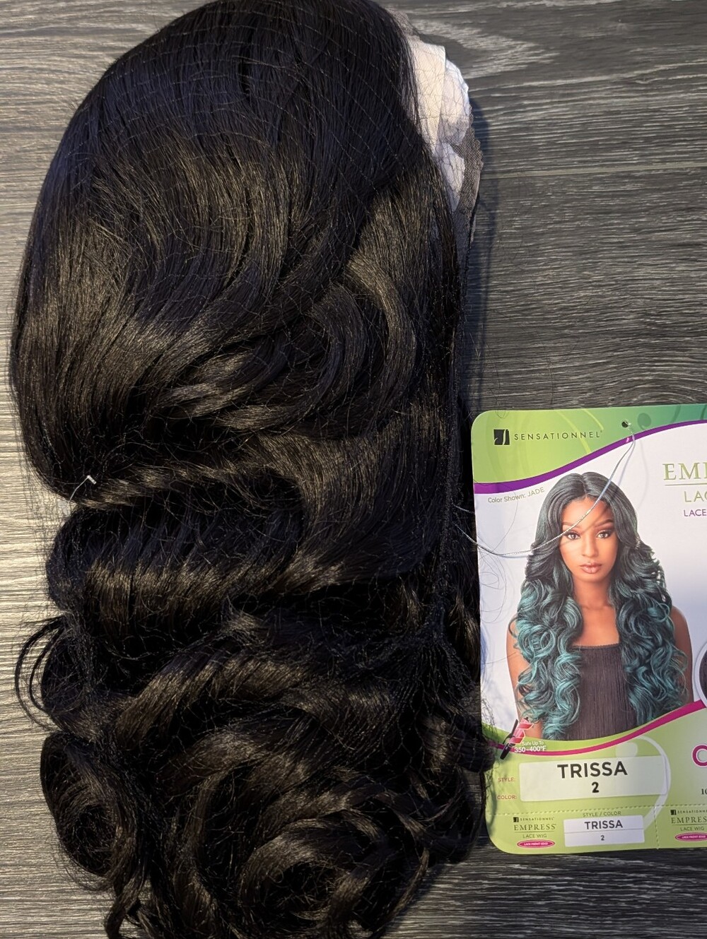 Sensationnel Empress Natural Center Part Synthetic Lace Front Edge Wig TRISSA